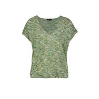 Claudia Sträter top met all over print groen/blauw/wit - thumbnail