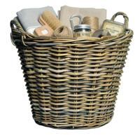 Mega Collections Opbergmand - D39 x H23 cm - rotan gevlochten - rieten aardappelmand