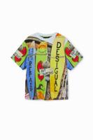 T-shirt met surffoto - WHITE - 7/8