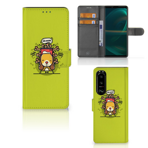 Sony Xperia 5III Leuk Hoesje Doggy Biscuit