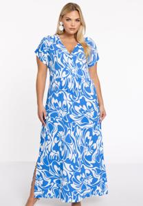 Yoek Jurk met overslag | Licht Blauw | Maat 42/44