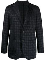 MASTER BUNNY EDITION blazer boutonné à motif en jacquard - Noir