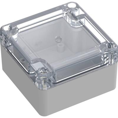 TRU COMPONENTS 6U07080804139 TC-13865060 Industriële behuizing 75 x 75 x 45 Polycarbonaat Lichtgrijs, Transparant 1 stuk(s)