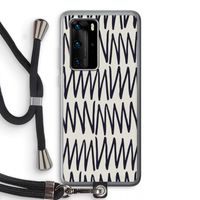 Marrakech Zigzag: Huawei P40 Pro Transparant Hoesje met koord