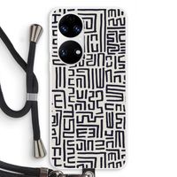 Moroccan Print: Huawei P50 Transparant Hoesje met koord