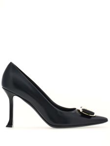 Ferragamo escarpins New Vara 85 mm en cuir - Noir