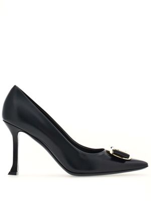 Ferragamo escarpins New Vara 85 mm en cuir - Noir