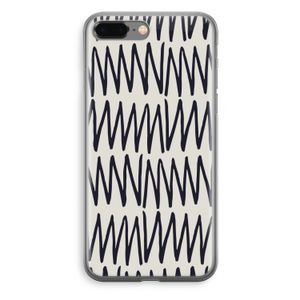 Marrakech Zigzag: iPhone 8 Plus Transparant Hoesje