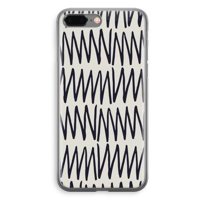 Marrakech Zigzag: iPhone 8 Plus Transparant Hoesje