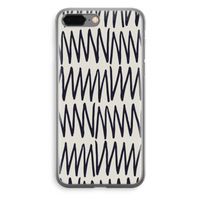 Marrakech Zigzag: iPhone 8 Plus Transparant Hoesje