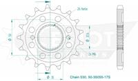 ESJOT Sprocket 530 17z standard