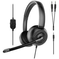 SpeedLink METIS On Ear headset Kabel Stereo Zwart Headset, Volumeregeling, Microfoon uitschakelbaar (mute)