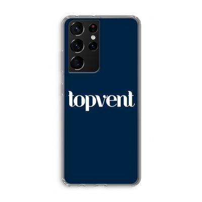 Topvent Navy: Samsung Galaxy S21 Ultra Transparant Hoesje