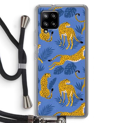 Luipaard: Samsung Galaxy A42 5G Transparant Hoesje met koord