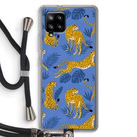 Luipaard: Samsung Galaxy A42 5G Transparant Hoesje met koord