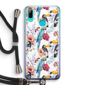 Bloemen tukan: Huawei P Smart (2019) Transparant Hoesje met koord