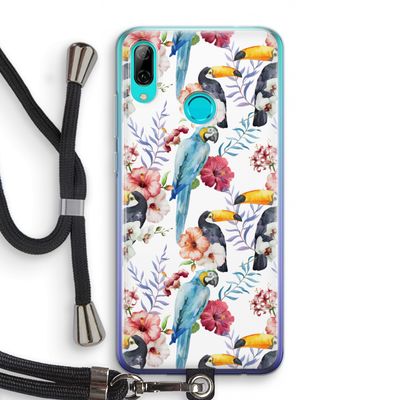 Bloemen tukan: Huawei P Smart (2019) Transparant Hoesje met koord