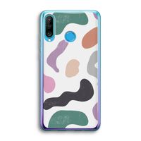 Memphis Shapes: Huawei P30 Lite Transparant Hoesje Memphis Shapes: Huawei P30 Lite Transparant Hoesje