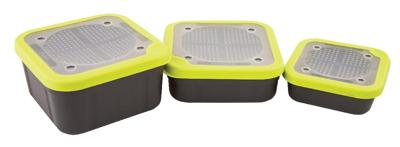 Fox Matrix Bait Box Grey/ Lime 0,63L
