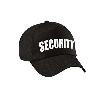 Security Officer pet - zwart - verkleed baseball cap - kinderen - beveiligers