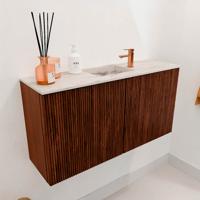 Toiletmeubel Mondiaz Joya Dlux | 80 cm | Meubelkleur Ruby | Faye wastafel Nata Wasbak Midden | 1 kraangat