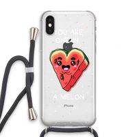 One In A Melon: iPhone XS Transparant Hoesje met koord
