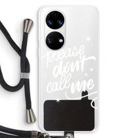 Don't call: Huawei P50 Transparant Hoesje met koord