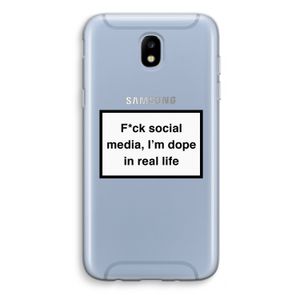 I'm dope: Samsung Galaxy J5 (2017) Transparant Hoesje