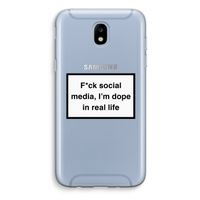 I'm dope: Samsung Galaxy J5 (2017) Transparant Hoesje