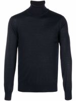 Emporio Armani pull en maille à col roulé - Bleu