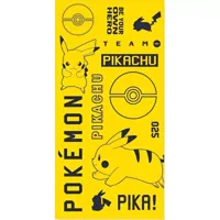 Pokemon strandlaken Pikachu 70 x 140 cm - katoen geel