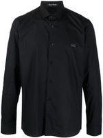 Philipp Plein chemise à plaque logo - Noir