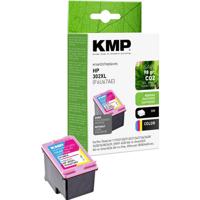 KMP Inktcartridge H168CX Compatibel vervangt HP 302XL, F6U67AE Cyaan, Magenta, Geel 1746,4030