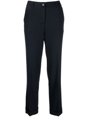 P.A.R.O.S.H. pantalon de tailleur à coupe droite - Bleu