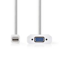 Nedis Mini DisplayPort-Kabel | Mini-DisplayPort Male naar VGA Female 15p | 21.6 Gbps | 0.2 m | 1 stuks - CCGP37850WT02 CCGP37850WT02 - thumbnail