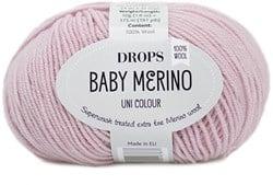 Drops Baby Merino Uni Colour 054 Poederroze