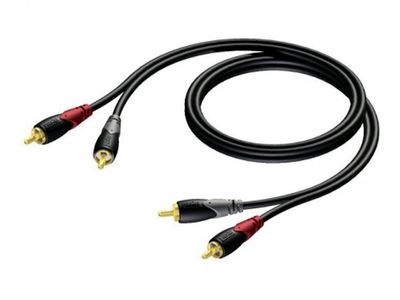 Procab CLA800 2x RCA Male - 2x RCA Male Kabel 20m