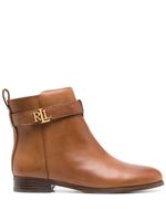 Lauren Ralph Lauren bottines Briele en cuir - Marron