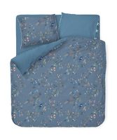 Pip Studio Kawai Flower Dekbedovertrek, 2 kussenslopen Blauw 200 x 200/220 cm + 2x 60 x 70 cm