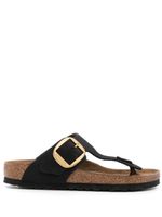 Birkenstock sandales Gizeh en cuir - Noir