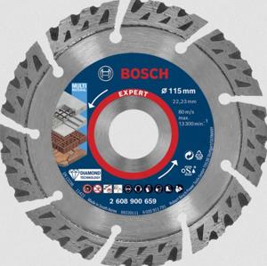 Bosch Accessories 2608900659 EXPERT MultiMaterial Diamanten doorslijpschijf Diameter 115 mm Boordiameter 22.23 mm Steen, Beton, Baksteen 1 stuk(s)