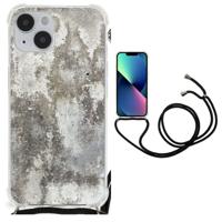iPhone 14 Plus Anti-Shock Hoesje Beton Print