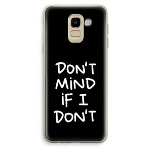 Don't Mind: Samsung Galaxy J6 (2018) Transparant Hoesje