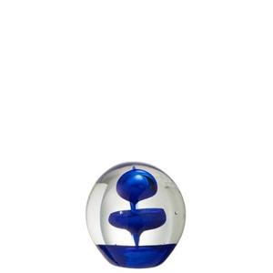 J-Line presse-papier Bel - glas - blauw - small