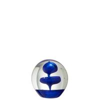 J-Line presse-papier Bel - glas - blauw - small - thumbnail