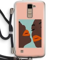 Orange lips: LG K10 (2016) Transparant Hoesje met koord