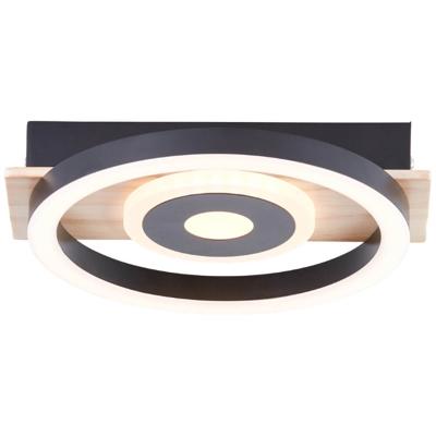 Brilliant PlafondlampMaureen Ø 20cm zwart met hout - G99926A76