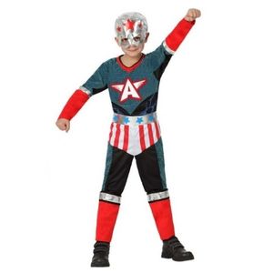 Superheld kapitein Amerika pak/verkleed kostuum voor jongens 140 (10-12 jaar)  -