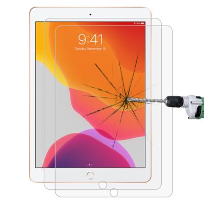 2 stuks voor iPad 10 2 inch 9H rechte rand explosieveilige gehard glas film