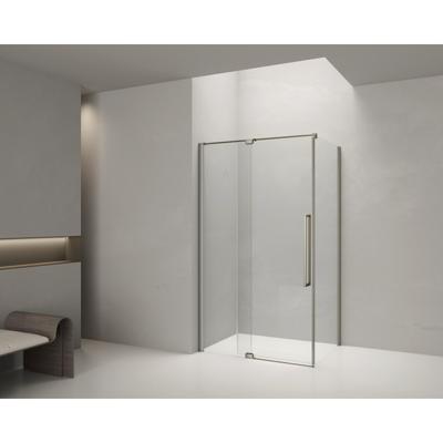Aqua Vista Taviano Cuadra Zijwand - 70x200cm - incl. montageset - gunmetal SW1209636/SW1209694